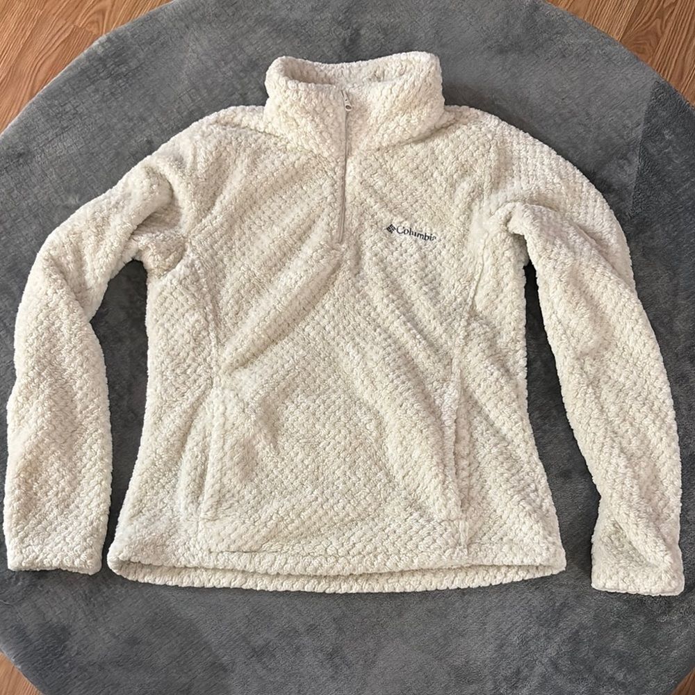 Columbia Off-White Fleece Jacket